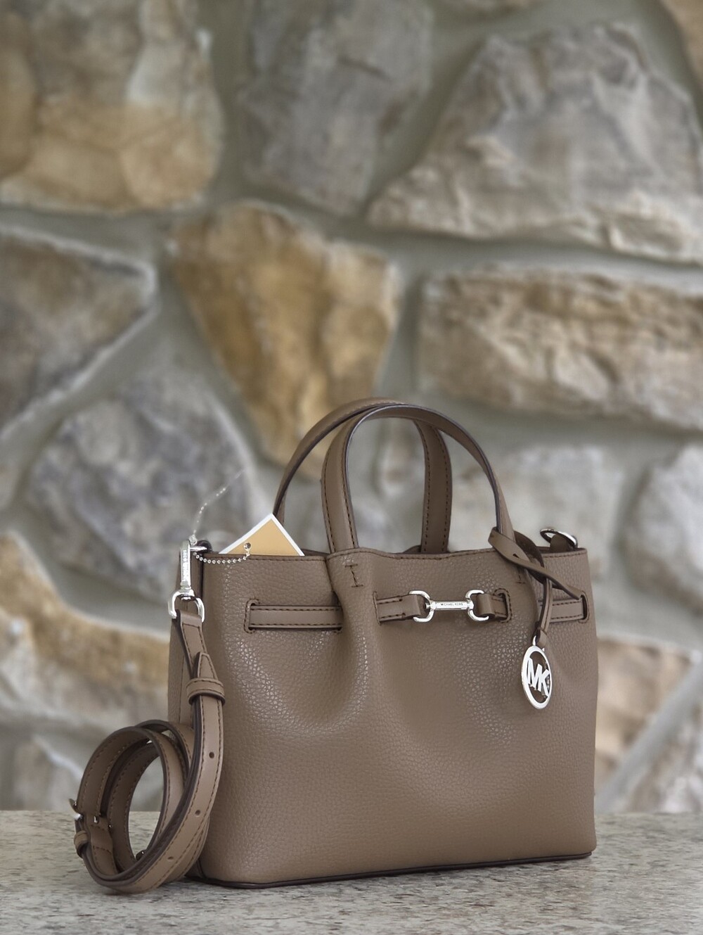 Michael Kors Carson Small Brown Satchel